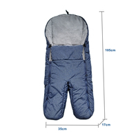 Couverture de poussette pour bébé, mode d'hiver, à jambes séparées, matelassée, sac de couchage pour poussette, coupe-vent, garde au chaud