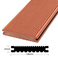 Planches de terrasse en composite WPC EVERWALL Premium, imperméables, résistantes aux UV, pour l'aménagement extérieur et les jardins