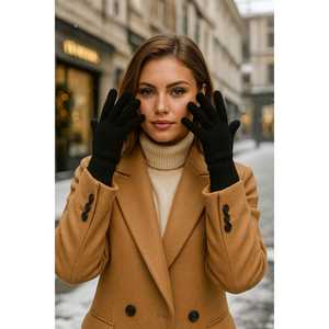 Guantes Unisex de Algodón Tejido Color Blanco Roto para Deportes, Esquí, Uso Diario y al Aire Libre, Suaves y Cómodos-Eld01 - Product Image 6