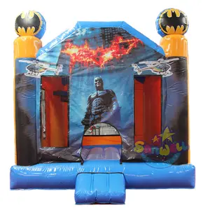 14ft Jump Bounce House Commercieel Opblaasbaar De Donkere Ridder Uitsmijter Kasteel Voor Kinderen