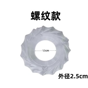 วงแหวนเกลียวใส TPE 1 ขนาด สำหรับใช้กับของเล่น ดีไซน์เกลียวแบบนุ่ม - Product Image 3