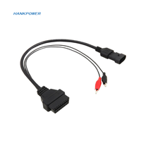3-polig mit 2 Clips an OBD2 OBDII 16-poliger Kabelst ecker für Fiat