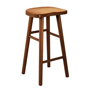 Sgabello Moderno per Hotel con Schienale in Rattan Naturale e Struttura in Legno Massello, Set di Sedie da Bancone per Isola <span class=keywords><strong>Cucina</strong></span> e Sedute Commerciali - Product Image 3