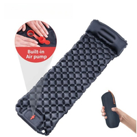 Matelas pneumatique ultraléger pour le camping en plein air, matelas gonflable imperméable en PVC pour les voyages, la randonnée, lit pliable avec oreillers