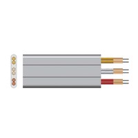 Câble d'ascenseur plat blindé à fibre optique, durable, haute précision, moderne, pour usage hôtelier, âme en cuivre, isolation PVC, AC300/500V, garantie 1 an