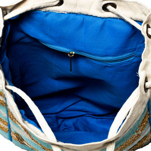 Mochila bordada elegante bolso de mano Natural hecho a mano para mujer, bolsos de playa de verano, bolso de diseño único al por mayor - Product Image 6