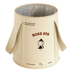 Rose Spa Foldable Foot Bath Bucket 10-15L Portable Deep Calf Length Foot Massage Basin Household Use - Product Image 4