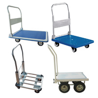 Chariot à plate-forme pliable industriel en plastique, capacité 150/300kg, chariot à main, robuste, livraison gratuite