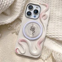 Tendance serpent Collection étui de téléphone portable pour iPhone 17 16 15 14 13 12 Pro Max Cool 3D Design couverture arrière accessoires en gros