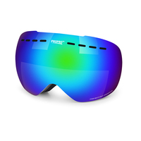Vente en gros Lunettes de ski sphériques polarisées sans monture pour hommes et femmes Lunettes de ski double couche Lunettes de ski personnalisées