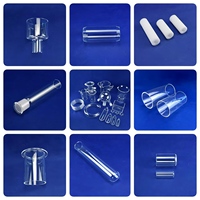 Tube de quartz translucide blanc laiteux de haute pureté |   Équipement de laboratoire résistant à la chaleur, soudage et découpe personnalisables