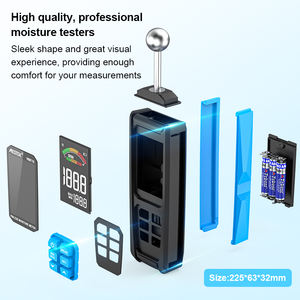 WM710A Sonda de bola Medidor de mositure Prueba Madera Cartón Madera Construcción de hormigón Detector de humedad Probador medidor de mositure - Product Image 3