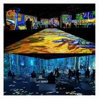 Mapping Projection Immer sive Experience Digitale Ausstellung Art Show Holo graphische Projektion Immer siver Wand boden projektor