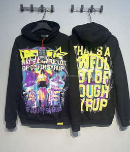 Nueva llegada de alta calidad 100% algodón de peso pesado que es un montón horrible de jarabe para la tos Sudadera con capucha Streetwear sudaderas con capucha de gran tamaño para hombres - Product Image 2