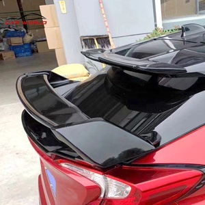 Aileron de toit double couche CHR 2018-2022 en ABS noir brillant avec installation par colle - Product Image 3