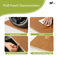 Panneau mural en PVC 40HB 8 mm, résistant à l'humidité, pour décoration intérieure, pour usage commercial, directement de l'usine