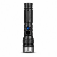Lampe torche LED rechargeable haute puissance, étanche IP65, faisceau réglable 400-500M, 300 lumens, charge USB, utilisation en cas d'urgence