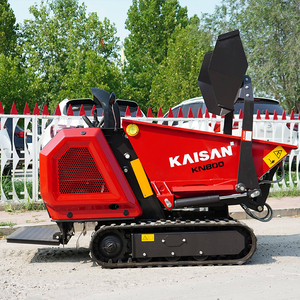 Mini tombereau sur chenilles de 0,6 tonne pour chantier de construction, exploitation agricole et manutention de matériaux de jardin - Product Image 2