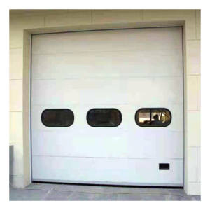 <span class=keywords><strong>Porte</strong></span> <span class=keywords><strong>de</strong></span> <span class=keywords><strong>garage</strong></span> <span class=keywords><strong>sectionnelle</strong></span> automatique moderne en aluminium isolé à lattes plates, aspect bois, avec fenêtres latérales pour villa - Product Image 5