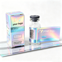 Boîte en papier personnalisée avec logo pour flacons cosmétiques, plateau simple ou double pour échantillons de sérum de soin de la peau de 3 ml et 10 ml – Vente en gros usine