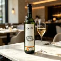 Étiquettes de bouteille de vin en vinyle imperméable imprimées sur mesure, autocollant adhésif en rouleau avec formes personnalisées pour vin glacé et vin blanc