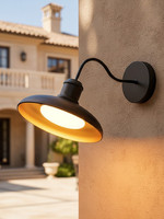 Applique murale LED électrique étanche IP55 en acier inoxydable, blanc chaud 3500K, à intensité variable, pour extérieur, cour, villa