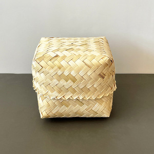 هدية زفاف صغيرة صندوق خيزران مع ديكور بعقدة فراشية صغيرة تشكيله للمهرجان صندوق حلوى تذكارية فكرة هدية المهرجان - Product Image 3