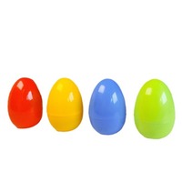 Œufs de Pâques classiques en plastique en gros à prix réduit, décorations 47*64mm, couleur macaron