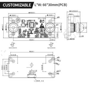 Dual ar0144 sensor CMOS 720p 60fps global obturador Cámara módulo USB - Product Image 4