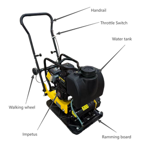 ग्राउंड फ्लोर डामर और ग्राउंड फ्लोर डामर के लिए उच्च गुणवत्ता वाले गैसोलीन कंपन प्लेट कंक्टर के रूप में इंजन के साथ - Product Image 3