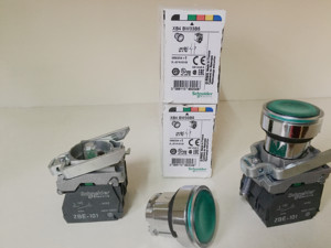 Nuevo Botón Pulsador de 22mm XB4 ZB4 con LED Integrado ZB4B-W7L3741 ZB4BW7L3741, Cabezal de Botón Pulsador Iluminado de Doble Cabeza - Product Image 3