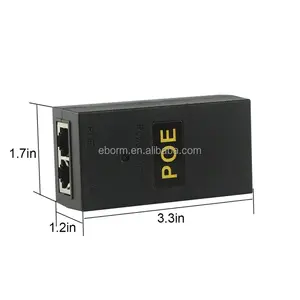 Prix d'usine direct 48V 0.5A Deux prises Rj45 Adaptateur Gigabit <span class=keywords><strong>PoE</strong></span> Module d'<span class=keywords><strong>injection</strong></span> de puissance Injecteur <span class=keywords><strong>Poe</strong></span> Ethernet sans fil - Product Image 2