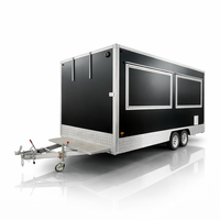Remolque de Comida Móvil Tipo Camper para Hamburguesas, Barbacoa, Helados, Totalmente Equipado, Estándar Estadounidense, Carrito de Comida Rápida Móvil