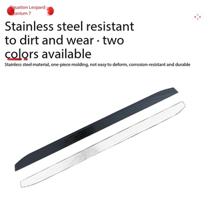 Protection <span class=keywords><strong>de</strong></span> <span class=keywords><strong>seuil</strong></span> <span class=keywords><strong>de</strong></span> <span class=keywords><strong>porte</strong></span> latérale en acier inoxydable pour BYD Equation Leopard Titanium 7, motif flocon <span class=keywords><strong>de</strong></span> neige - Product Image 2
