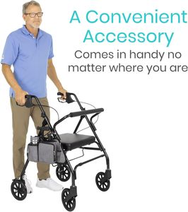 Lightweight <b>Rollator</b> Bag Walker Bag for Walkers Scooters or <b>Rollator</b> Walkers - Product Image 2