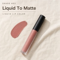 Rouge à lèvres liquide mat à étiquette privée, logo personnalisé, longue tenue, imperméable, gloss à lèvres