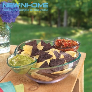 عالية الجودة قابلة لإعادة الاستخدام وعاء تقديم الاكريليك واضحة الجدة رقاقة Dip وعاء لوحة - Product Image 1