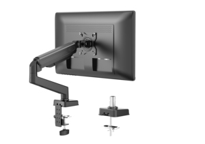 Support d'écran réglable, fixation VESA avec pince et base à œillet - Product Image 2