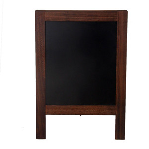 FSC & BSCI a Frame Pizarra de madera maciza A-Frame Sign <span class=keywords><strong>Tablero</strong></span> de doble cara marrón rústico, Pizarra <span class=keywords><strong>Tablero</strong></span> de menú - Product Image 2
