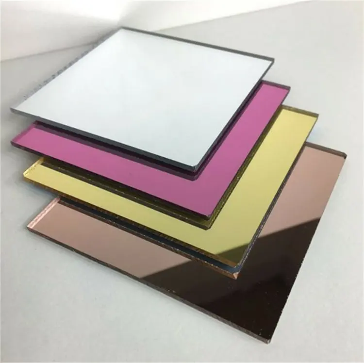 Großhandel Hochwertige flexible Gold oder Silber Spiegel Kunststoff Acryl platte bieten Acryl Schneid service