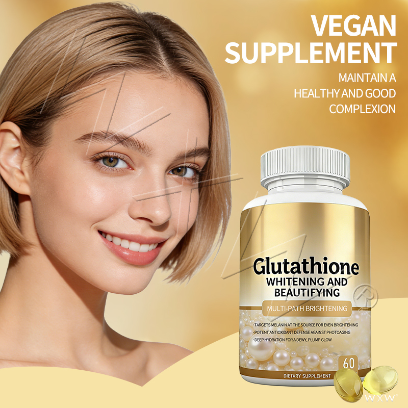L Glutathione Whitening Softgel Capsules Supplement Support Whole Body Antioxidant Defense and Skin Brightening