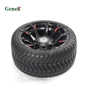 Ruedas de Aleación de Aluminio Negro Brillante 215/35-12 <span class=keywords><strong>para</strong></span> Carrito de Golf y Neumáticos Todoterreno <span class=keywords><strong>para</strong></span> Club Car, Suministro del Fabricante - Product Image 5