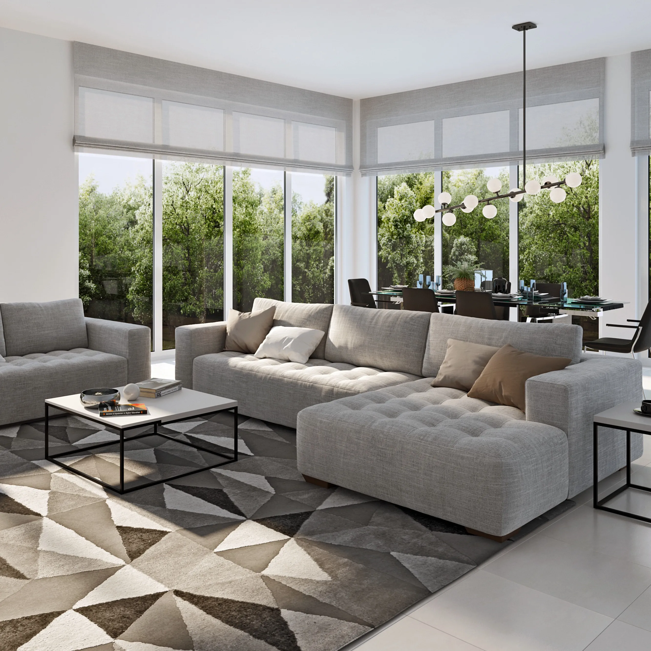 Italy Design Sofa Modern Living Room Furniture Sectional Sofa L Shaped Sofa Set