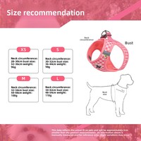 Großhandel Hundegeschirr-Leine-Set Karierter Stoff Reflektierende Weste Welpen Teddy Bichon Outdoor-Spaziergang Zubehör
