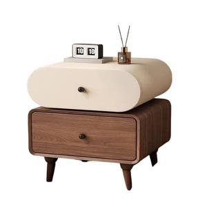 Mesita de noche moderna de madera con cajón de almacenamiento para dormitorio - Product Image 5