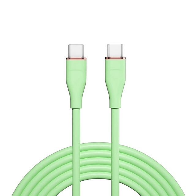 Wholesale Silicone PD 27W Fast Charging 1M 2M Type-C to 8 Pin Data Cable for iPhone Charger Usb c Cable