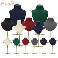 Wyp-ensemble de présentation de bijoux à hauteur réglable à la main, support de bijoux amovible, collier, buste, présentoir de bijoux