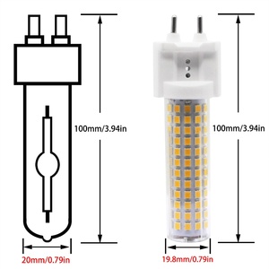 Mini lámpara LED regulable de cerámica <span class=keywords><strong>G12</strong></span> G8.5 GU6.5, Bombilla de maíz de 25W, 120V, 230V, reemplazo de haluro metálico, iluminación de 150W, 100mm - Product Image 3