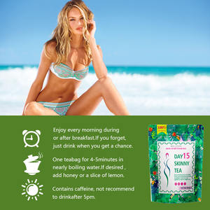 Tè naturale con etichetta privata per promuovere la salute intestinale 14 giorni di tè Detox dimagrante veloce per tagliare il grasso - Product Image 2
