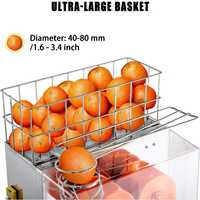 Elektrische commerciële automatische fruitpersmachine, 20 sinaasappels/min extractie, 120W vermogen voor thuiskeuken, kleine bedrijven en verkoopautomaten
